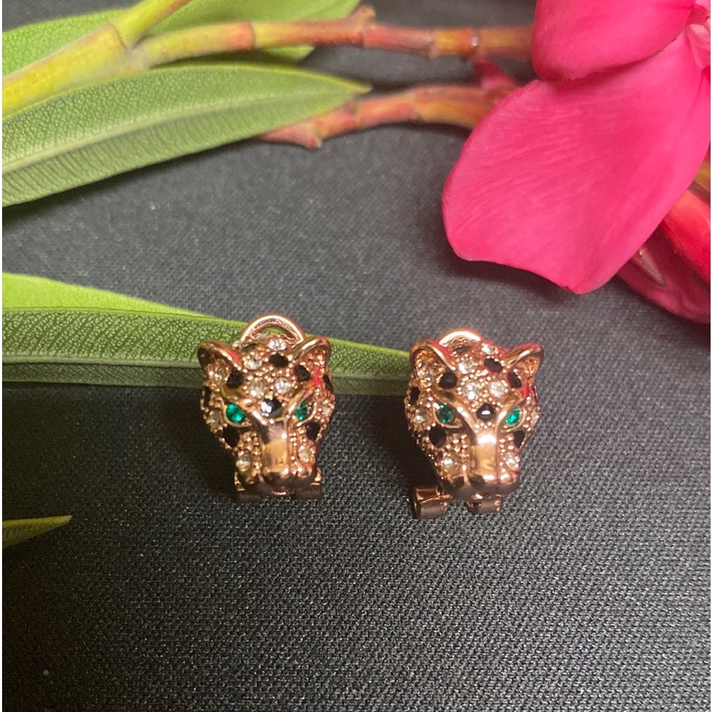 Leopard Head Earrings